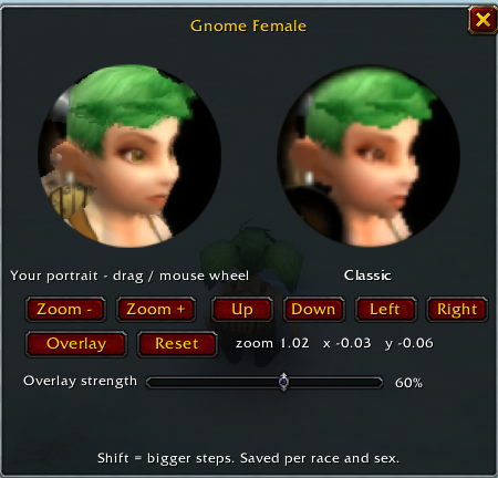 The Classic portrait laid over it at 60 %